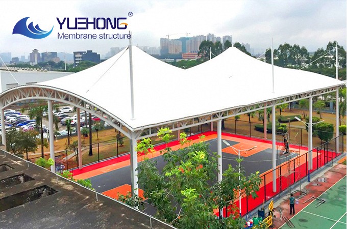Structure membrane pour stade